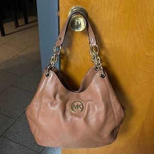 Michael Kors leather shoulder bag